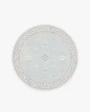 185' Round | Machine Washable Runner Rug | Kid & Pet Friendly | Indoor Rug | Verena Soft Blue Rug | Ruggable