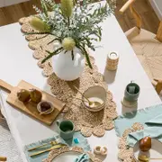 Sonora Oval Jute Table Runner [HABLSONOR21OTR]