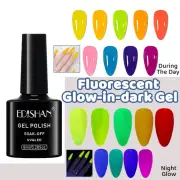 Fluorescent Glow in Dark Gel 8ml UV LED Nail Art Varnish Soak Off DIY Luminous