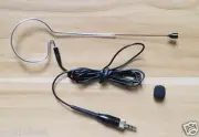 Single Ear Head Headset Mic Headworn Microphone For Sennheiser Wireless Black