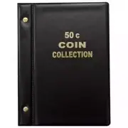 VST Australia 50c Fifty Cent Coin Album - 6 Pages of 15 Pockets