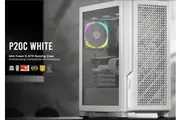 Antec P20C White Mid Tower Tempered Glass E-ATX Case