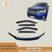 Bonnet Protector and Weathershields suit for hilux 2015 -2020 Tinted