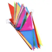 1000ft Multicolor Pennant Banners String Bunting Flag Banner,Nylon Fabric Dec...