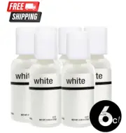 Chefmaster Bright White Liqua-Gel 6x0.9oz Vegan Kosher