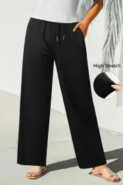 Cupshe Downtown Stroll Black Pants - Black,L
