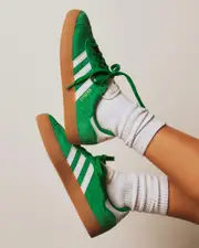 [adidas] adidas Women's Gazelle Adv Shoes in Green/White Size 2 2 Green/White