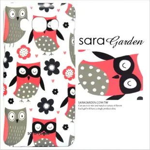 【Sara Garden】客製化 手機殼 蘋果 iphone5 iphone5s iphoneSE i5 i5s 手繪碎花貓頭 保護殼 硬殼