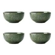 Mikasa Jardin 4 Piece Stoneware Dip Bowl Set 10cm Green