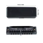 Harmonica 10 Hole 20 Tune C Key Professional Standard Mouth Organ With Case HR6