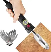 Digital Display Mini Iron, 150W Electric Leather Iron with 50~350℃ Adjustable Temperature, Leather Wrinkle Removing Iron for Leather Clothes Bag Shoes Leather Wrinkle Removing