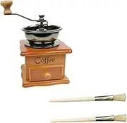 Ciieeo 1 Set Manual Coffee Grinder with Hand Crank Decorative Grain Mill for Freshly Ground Coffee Easy to Operate for Home Use