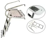 Marine Boat Uni. Swim Platform Under Mount Telescopic Ladder 3 Step In/Outboard