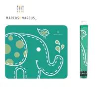 在飛比找PChome24h購物優惠-MARCUS＆MARCUS 動物樂園矽膠餐墊-綠大象