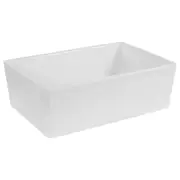 Cottage Single 60x40x20cm Fireclay Sink, White