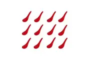TRENTON CHINESE SOUP SPOONS RED MELAMINE - SET OF 12