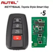 5x AUTEL IKEYTY8A4AL For Toyota Style 4 Buttons 315/433 MHz Toyota 8A Smart Key