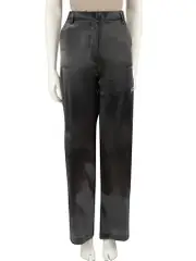 Grey Liquid Metal Effect Trousers