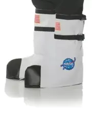 Underwraps NASA Astronaut boot Top Covers White Child Halloween Costume 25738