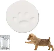 FYKZQWDS Paw Print Kit for Dogs, Dog Paw Print Kit, Clay Hand & Footprint Impression Kit, Pet Paw Print Impression Kit, Clay Air-Dries Soft, Light, Personalized Pawprint Gift
