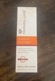 Manuka Lane Vitamin C Eye Cream w/ Lemon Balm Leaf Extract, Honey 1.01 oz / 30ml