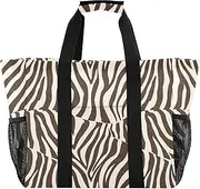 [sanluoli] Totes Foldable Beach Bags Sandproof Canvas Car Totes, Stripes, 1 size