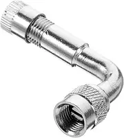 90Degree Angled Car Motorcycle Scooter Bike Valve Stem Extension Adapter Durable Silver Extension for Easy Inflation Fit for All Models