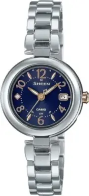 CASIO SHW-7100TD-2AJF SHEEN Radio Solar Ladies Watch Silver Titanium NEW