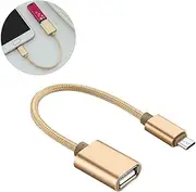 KICHOUSE OTG Cable Micro USB Adapter Extension for Smartphones and Tablets Compatibility Durable Transfer Cord Easy to Use for File Transfers and Phone Access
