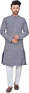 [BE ACTIVE] Men's Pure Cotton Lucknowi Kurta Pyjama Set Colour, N/a, X-Large