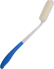 Kangwell Back Bath Brush with Long Handle,Long Curved Body Brush -Sponge Back Scrubber for Elderly Aid Bathing and Shower
