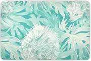 Old Slow Style Hedgehog Seafoam Turquoise Potty Training Pee Pad Highly Absorbent Toddler Bed Pee Pads Portable Diaper Pads for Baby Toddler Children , 52" L x 34" W sábanas impermeables para