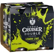 Vodka Cruiser Double Lemon Lime Can 375mL
