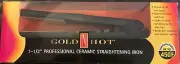 GOLD 'N HOT PROFESSIONAL 1 1/2" CERAMIC STRAIGHTENING IRON (GH3005) - NEW!