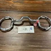 Myler Bits Myler SS Eggbutt With Hooks Low Ported Barrel Narrow Copper inlays 5”