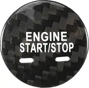 Hihaha Engine Start Stop Button Cover for Chevrolet Malibu Durable Ignition Switch Sticker Black Pack of 1