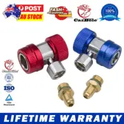 Adapter Quick Connect Coupler Air Conditioning Freon Manifold High Low AC AU