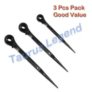 3PCs Scaffold Podger Ratchet Wrench Spanner With Socket 24x27 27x30 30x32mm Set