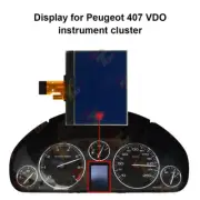 For Peugeot 407 VDO Instrument Cluster Display