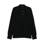 [Zegna] Zegna Long-sleeve Polo Shirt 54 IT BLUE