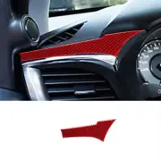 Red Carbon Fiber Car Driver Aiv Vent Up Cover Sticker For Toyota Hilux 2015-2021 (for: Toyota)