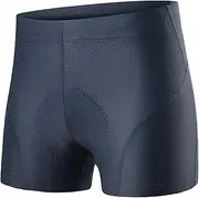 [Generic] Padded Bike Shorts for Men Breathable Lightweight Comfortable Cycle Gear for Mountain Biking 4 Hours Long-Distance Rides ycle Clothing Blue L