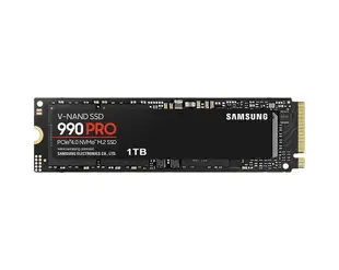 【SAMSUNG 三星】SSD 990 PRO PCIe 4.0 NVMe M.2 1TB固態硬碟(MZ-V9P1T0BW)公司貨