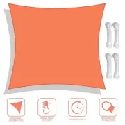 23x22FT 97% UV Block Rectangle Sun Shade Sail Canopy Patio Pool Bright Orange