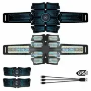 8PCS EMS Six Pack Abs Trainer Abdominal Toning Muscle Fitness Massager Home Gym