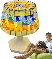 Mushroom Table Lamp - Bedside Lamp Moroccan Lantern Night Light,USB Rechargeable Moroccan Lantern Home Decor, Multi Color Bedside Lamp for Study Room