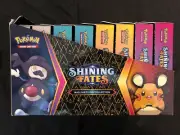 Pokemon Shining Fates Mad Party Pin Collection Set Opened Case Missing Fold