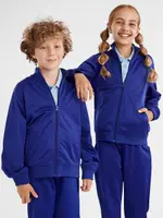School Assembly Kids School Tricot Jacket, Blue, Size 12