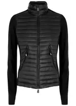 Moncler Grenoble Day-Namic Quilted Shell and Stretch-jersey Jacket - Black - XS XS
