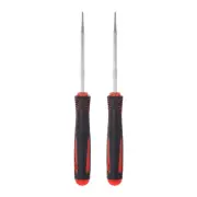 2pcs Straight Pick Hook 165mm Zinc Alloy Nylon Handle for O Rings Black Red